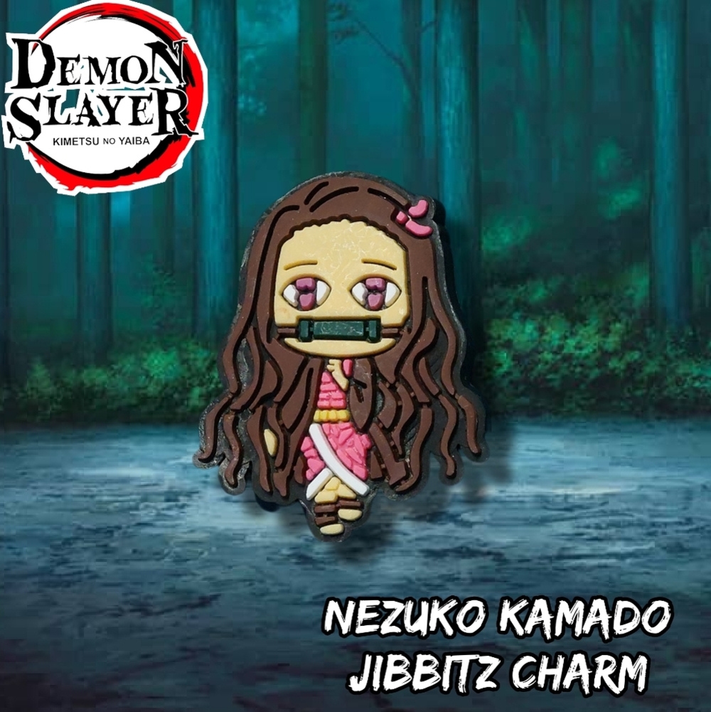 💖3 Charms for $9💖 Nezuko Kamado Croc Charm Adorable Demon Slayer Jibbitz
